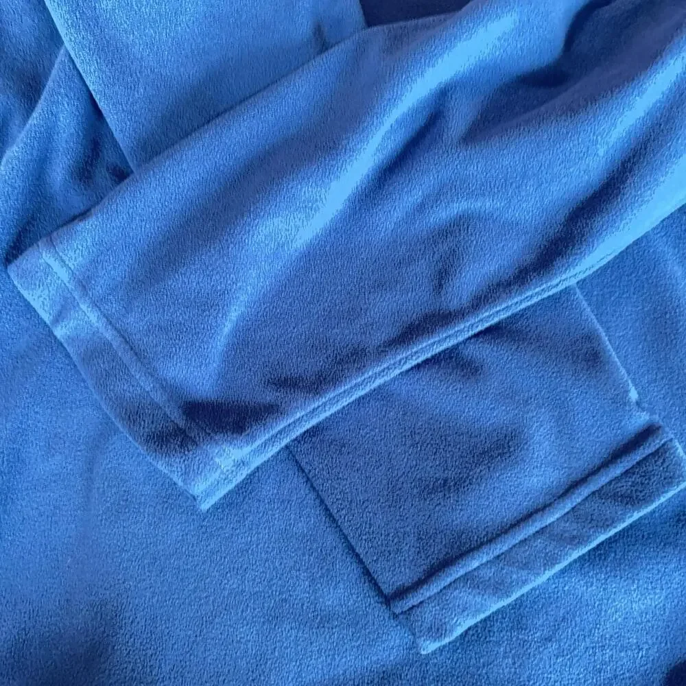 The North Face TKA 100 Fleece Pullover Mens XL Blue 1/4 Zip Hiking Lightweight